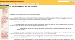 Desktop Screenshot of estudosobreosabado.com.br